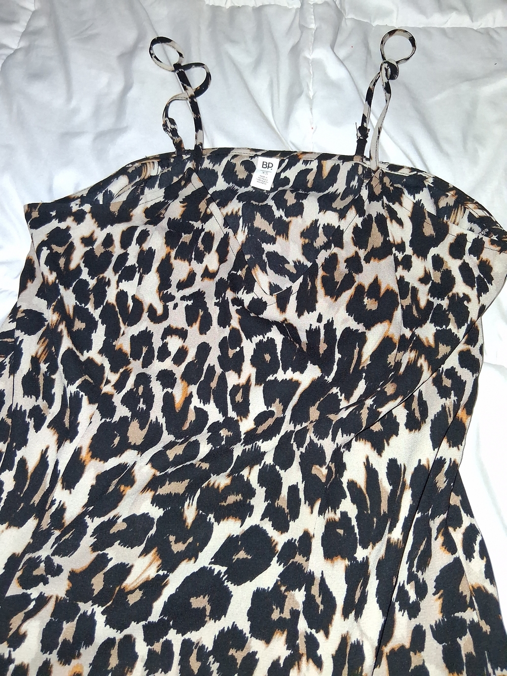 BP Leopard Print Slip Dress in Black, Brown, Cream